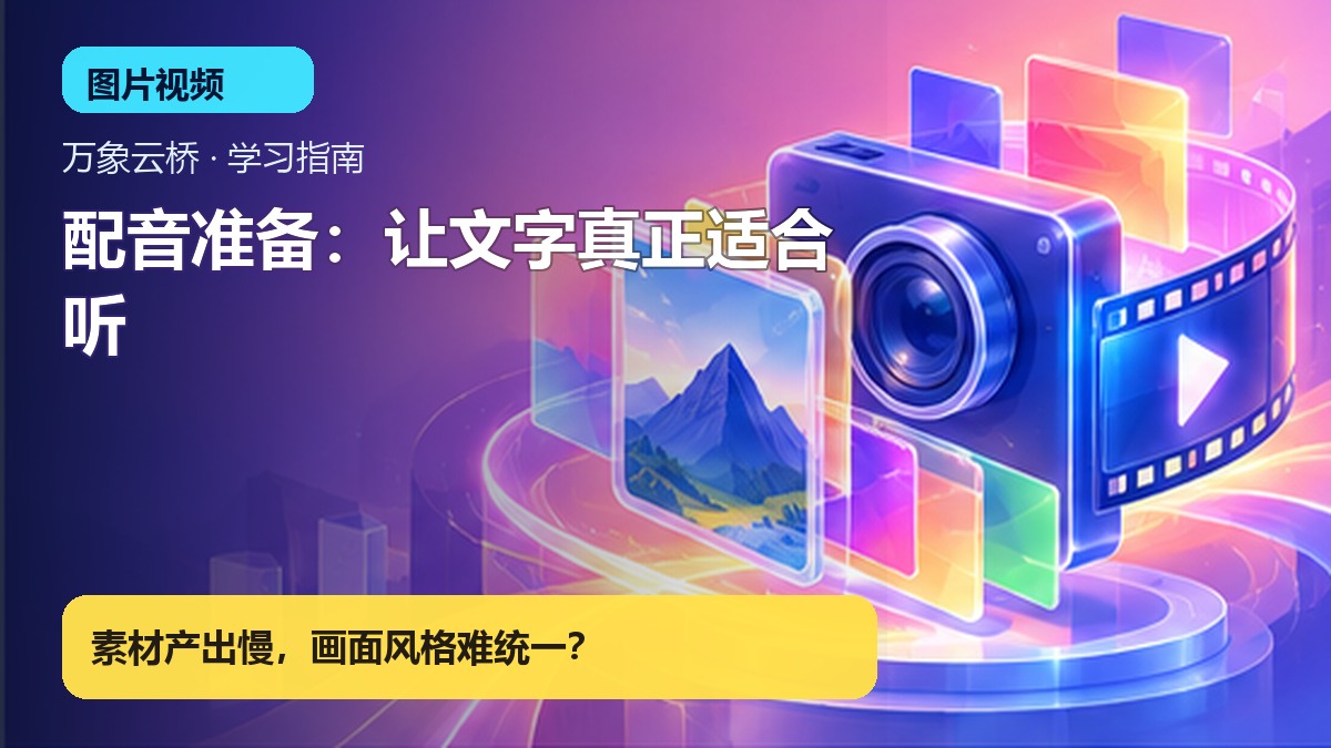 配音准备：让文字真正适合听 产品价值展示