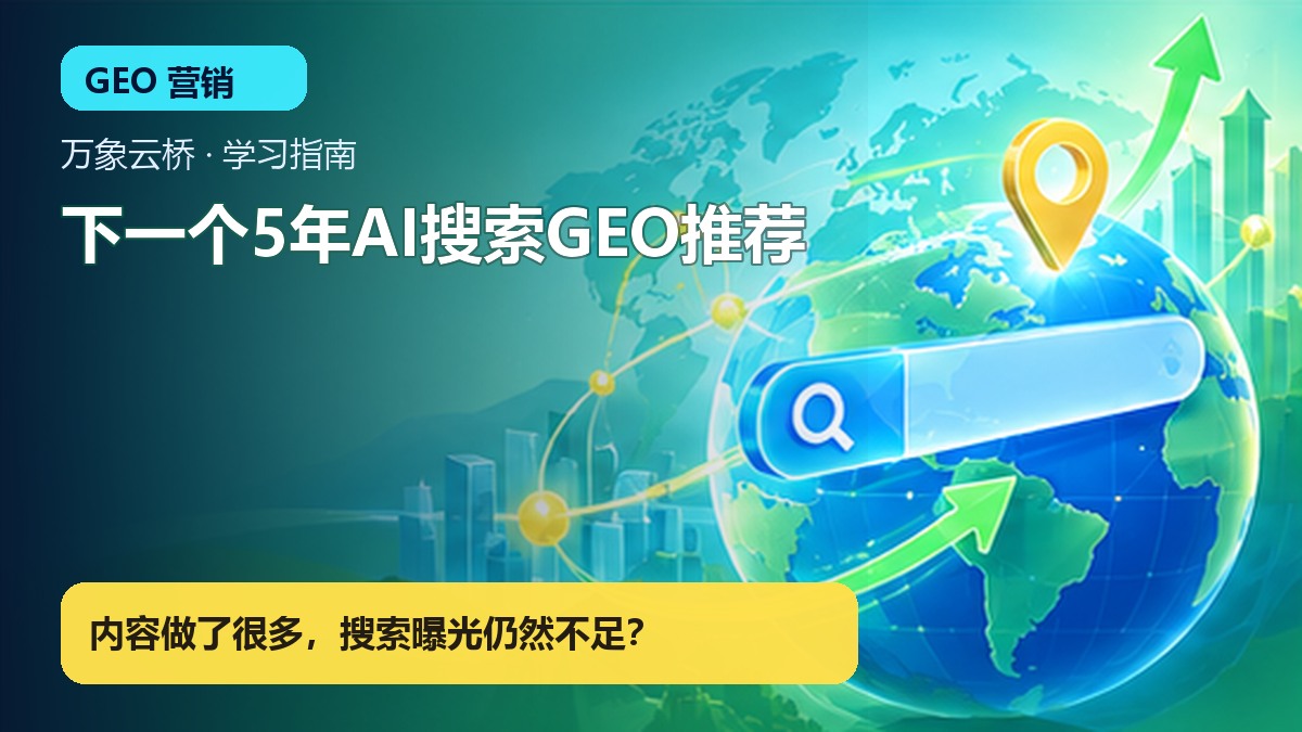 下一个5年AI搜索GEO推荐 产品价值展示