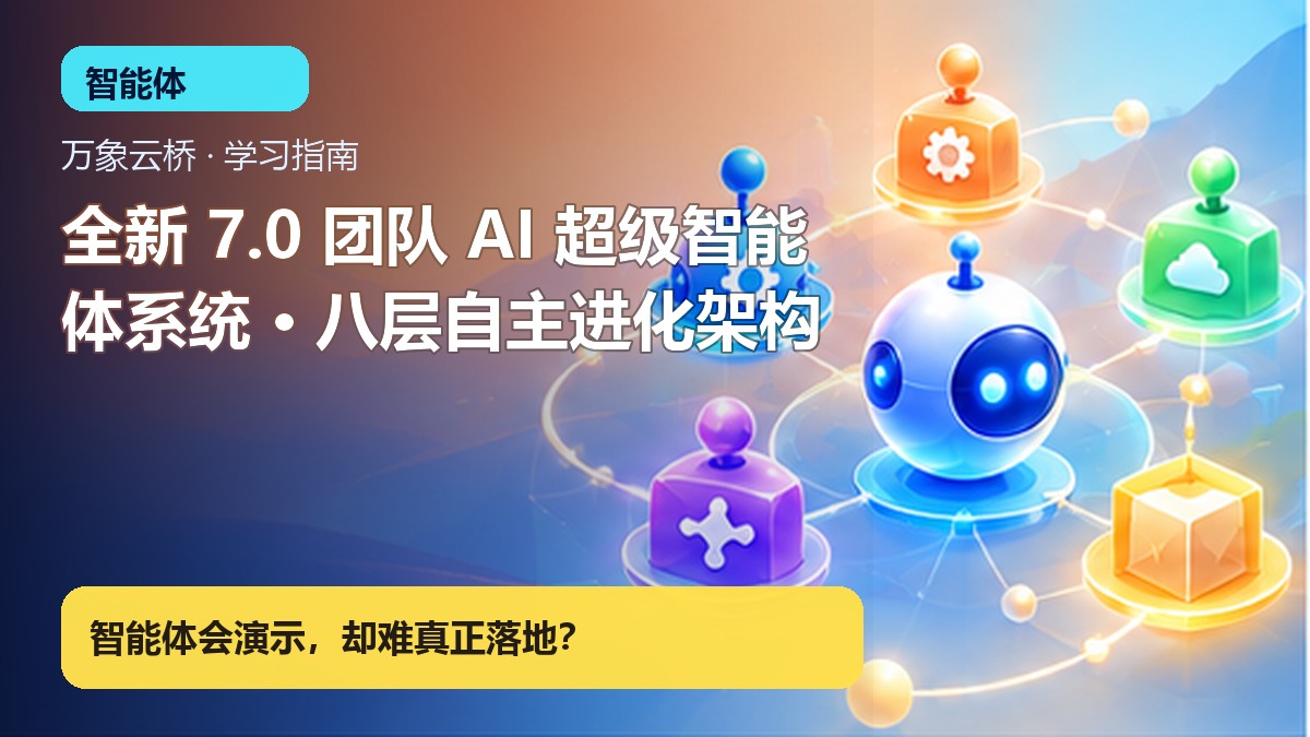 全新 7.0 团队 AI 超级智能体系统 · 八层自主进化架构 产品价值展示