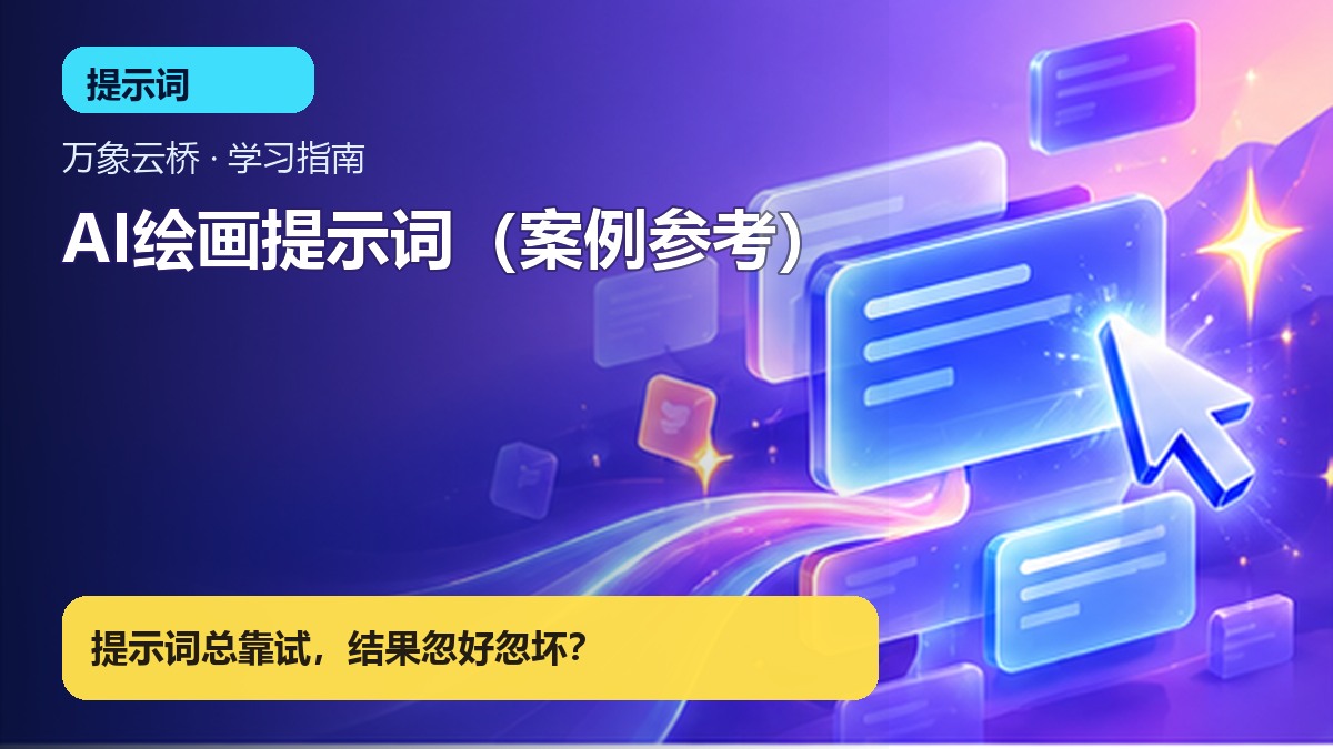 AI绘画提示词（案例参考） 产品价值展示