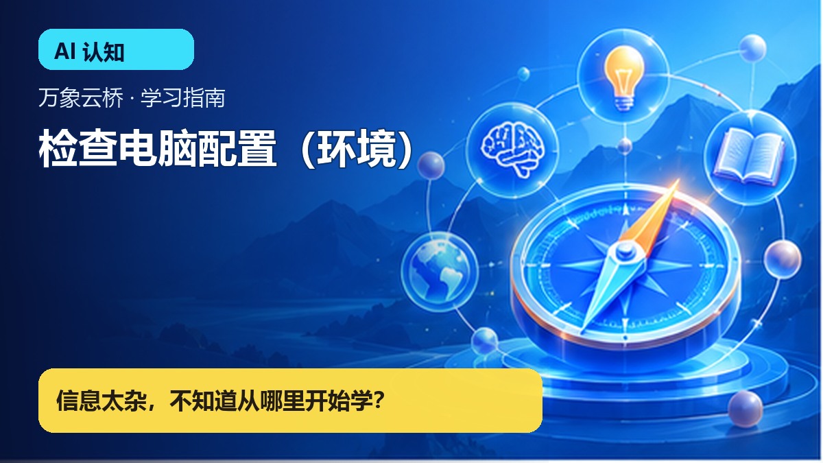 检查电脑配置（环境） 产品价值展示