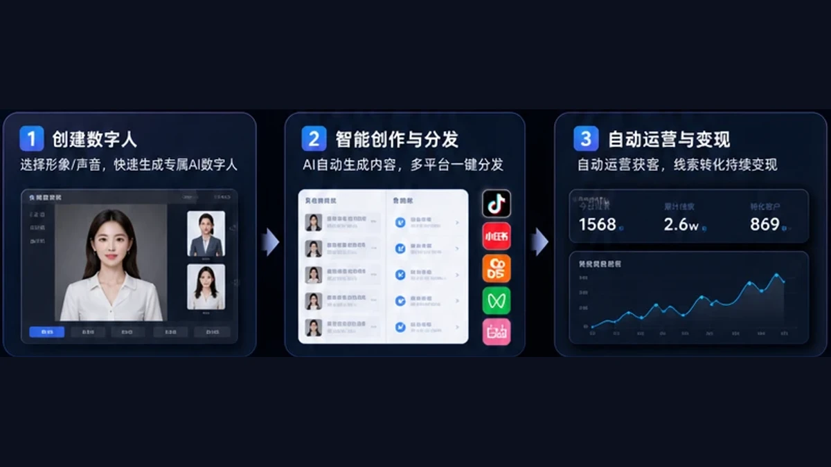 AI数字人矩阵发布系统 产品价值展示